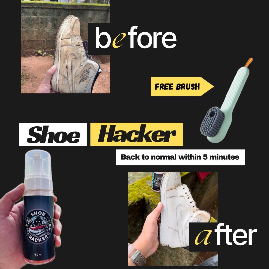 Shoe Hacker Shoe cleaning foam and free brush
