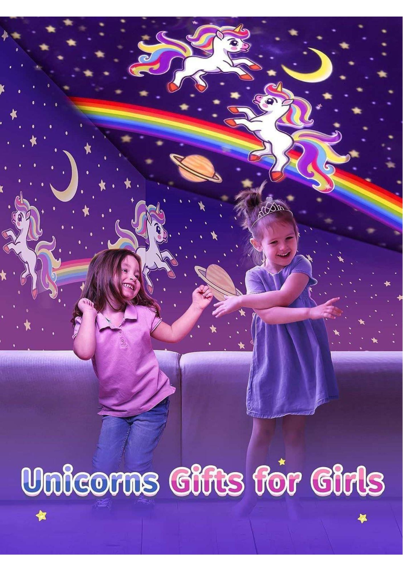 Rotating rabits Kids Room Light Projector