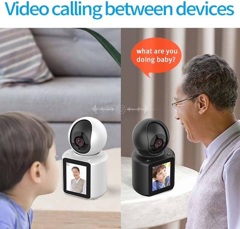 Smart AI 1080P Video Calling WIFI CCTV Camera, One Click Video Call Camera Night Vision Motion Detection Home Surveillance One channel