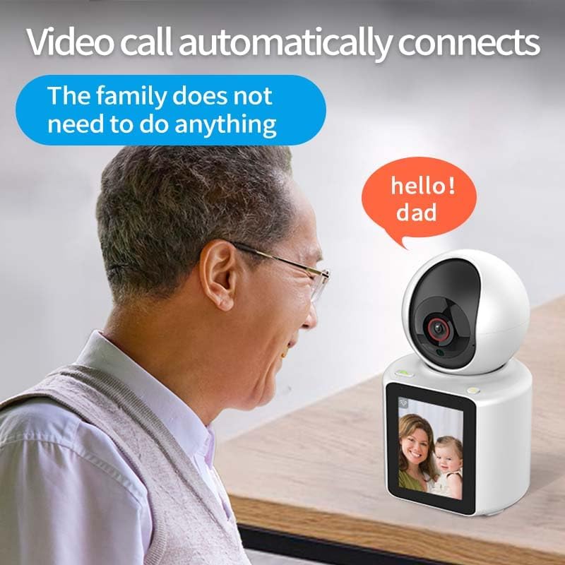 Smart AI 1080P Video Calling WIFI CCTV Camera, One Click Video Call Camera Night Vision Motion Detection Home Surveillance One channel