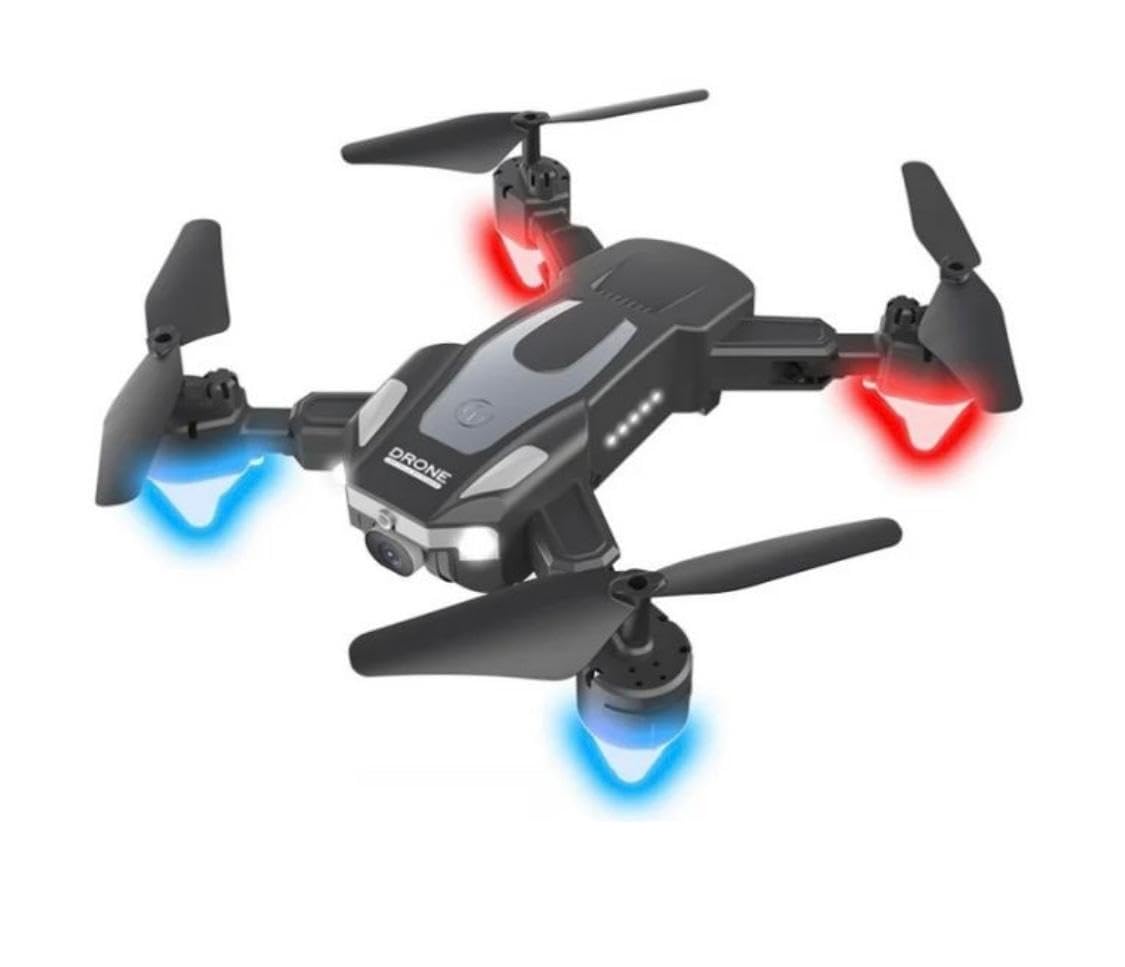 CAMLEIGH Remote Control Drone Toy for Kids with Built-in LED Lights and Dual HD Camera and Extra 1800mAh Battery-J2