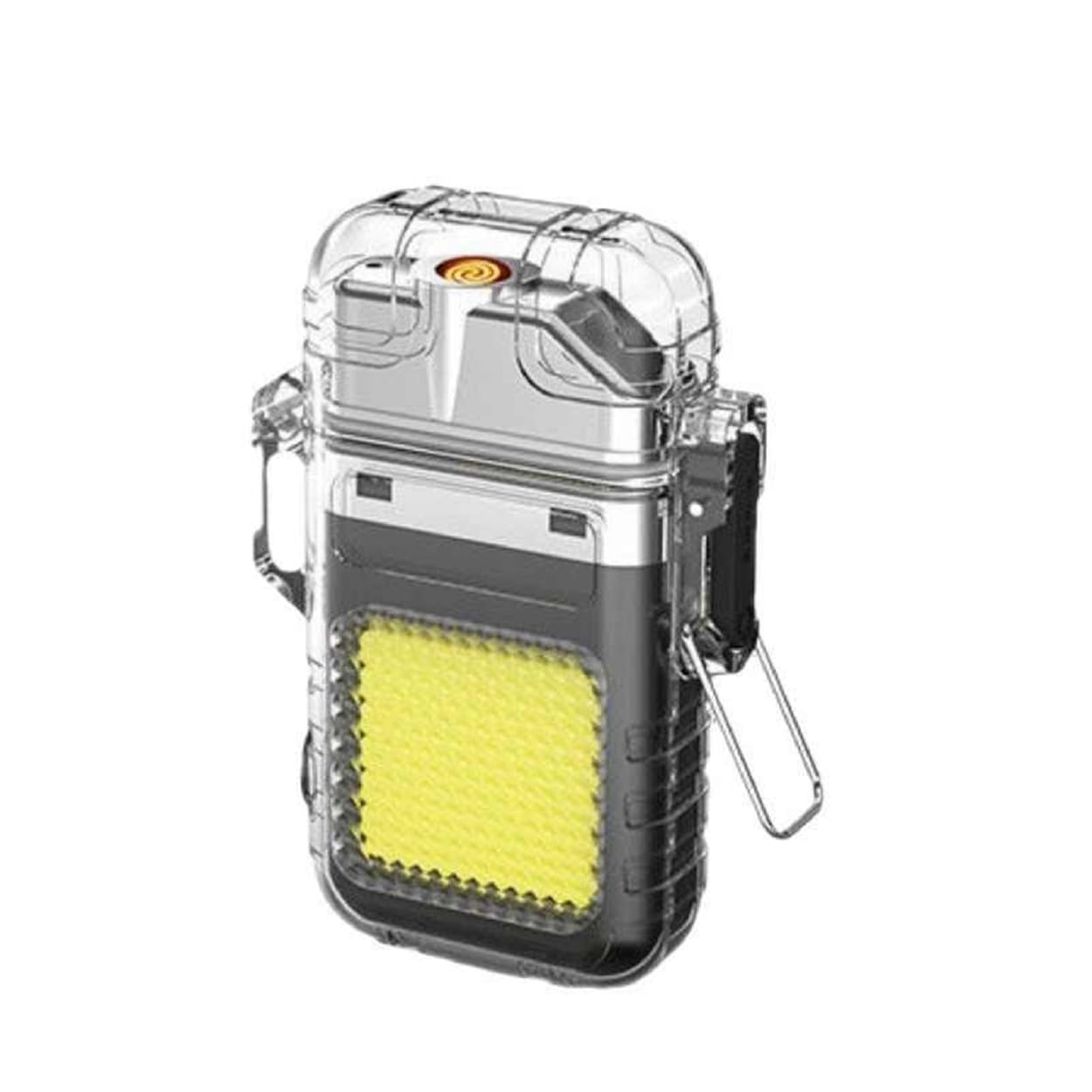 Waterproof Portable Mini LED Flashlight Lighter | USB Rechargeable Keychain Light | Outdoor Camping Emergency | Double Arc Plasma Cigarette Lighter | | Windproof & Flameless