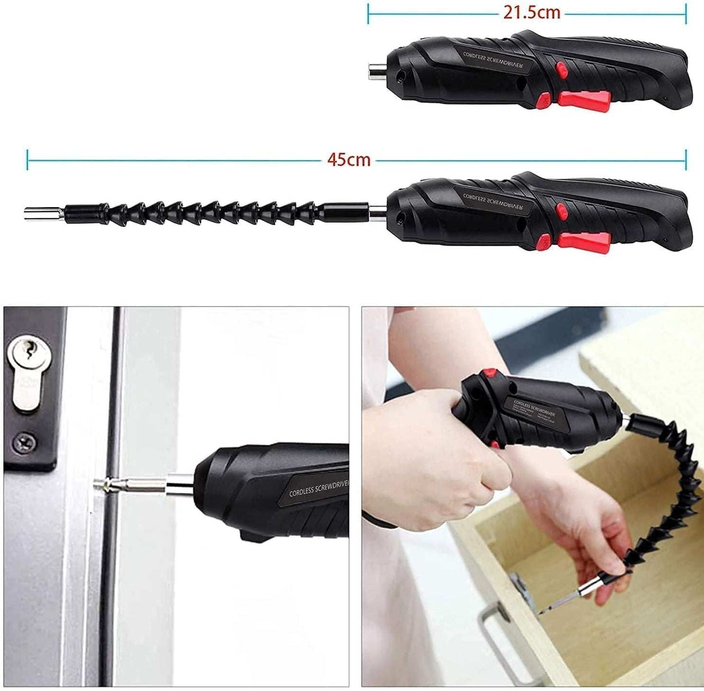 47 in 1 Electric Screwdriver| usb rechargeable mini Screwdriver| Cordless Drill Screwdriver Bits Set |Electric Portable Drill Driver Machine
