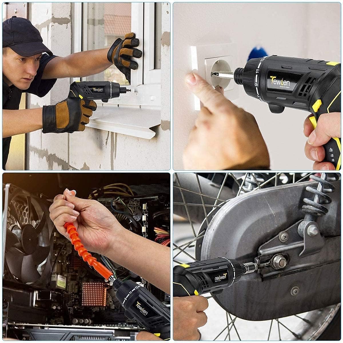 47 in 1 Electric Screwdriver| usb rechargeable mini Screwdriver| Cordless Drill Screwdriver Bits Set |Electric Portable Drill Driver Machine