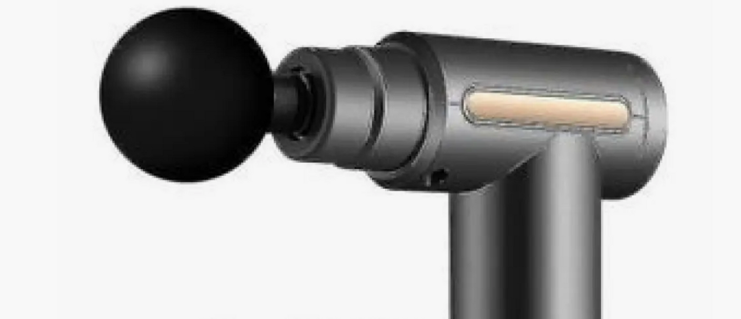 Rechargeable Handheld Percussion Gun Massager Machine for Deep Tissue Muscle Massage Body Relaxation Pain Relief Muscle Relaxation of Neck, Shoulder, Back, Foot