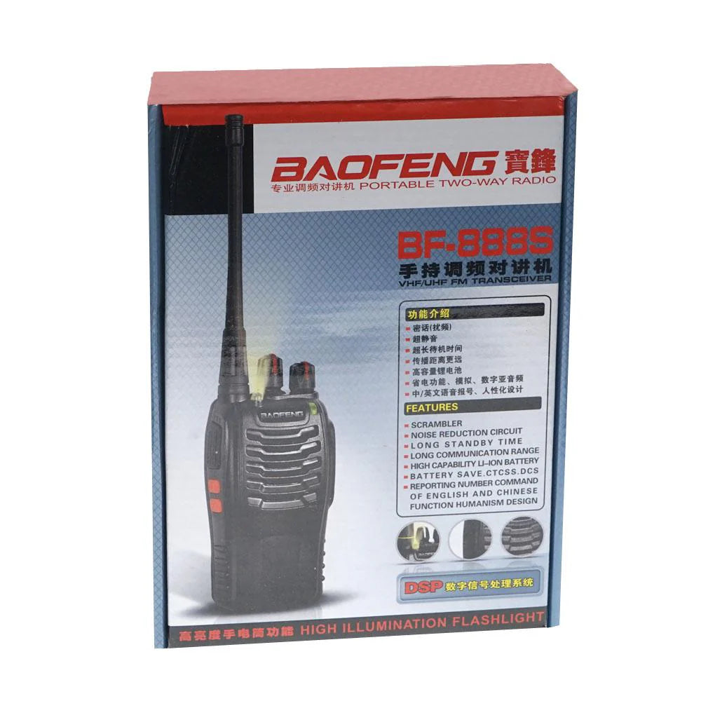 Baofeng 5W BF-888S 2PCS Walkie Talkies Two Way Radios Battery and Charger