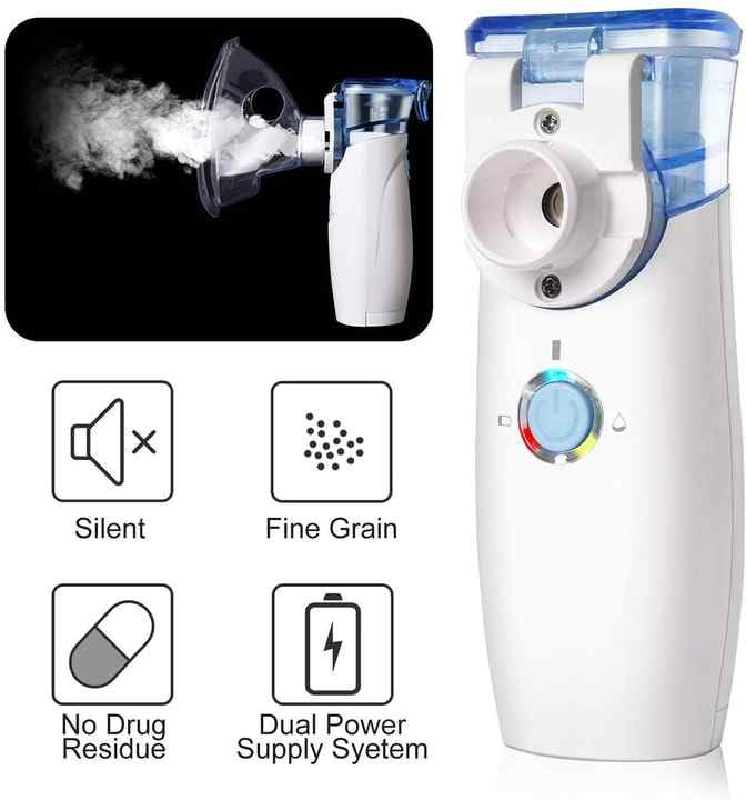 Portable Mesh Nebulizer – Handheld, Ultra-Quiet, Travel-Friendly | One-Touch Operation | High Nebulization Rate