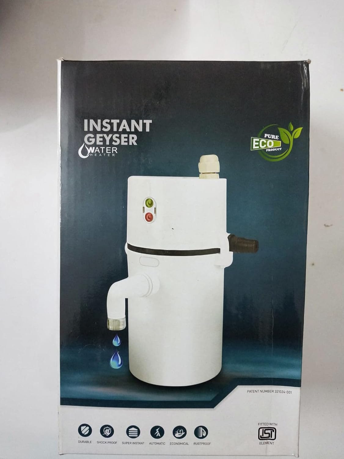 Instant Geyser Water Heater – Fast Heating | Low Power Consumption | ISI Certified | 1-Year Warranty