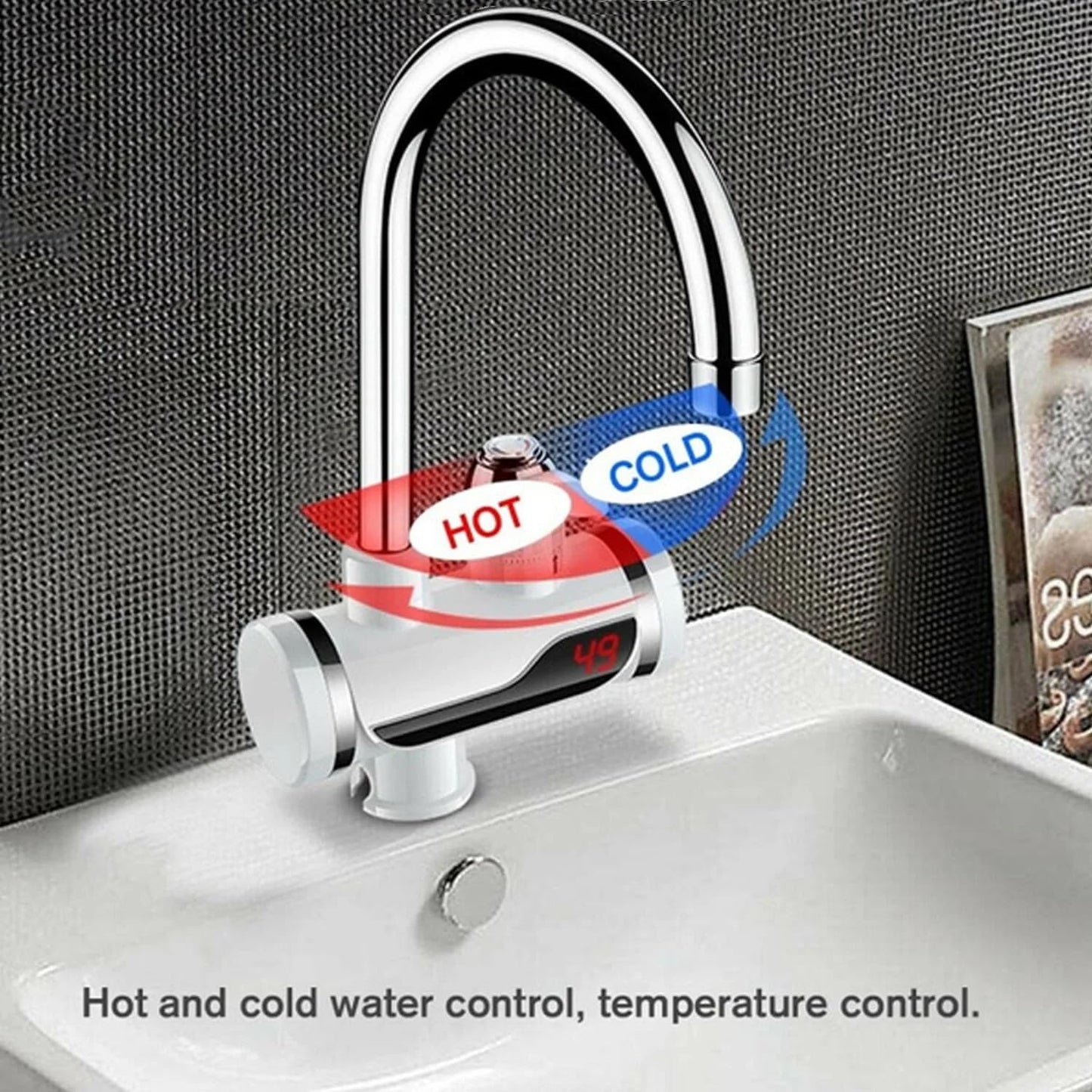 Instant Water Heater Faucet | Dynamic Instant Water Faucet Geyser | Instant Water Geyser Faucet | Instant Electric Heating Water Faucet | Electric Faucet Instant Hot Water Heater Tap