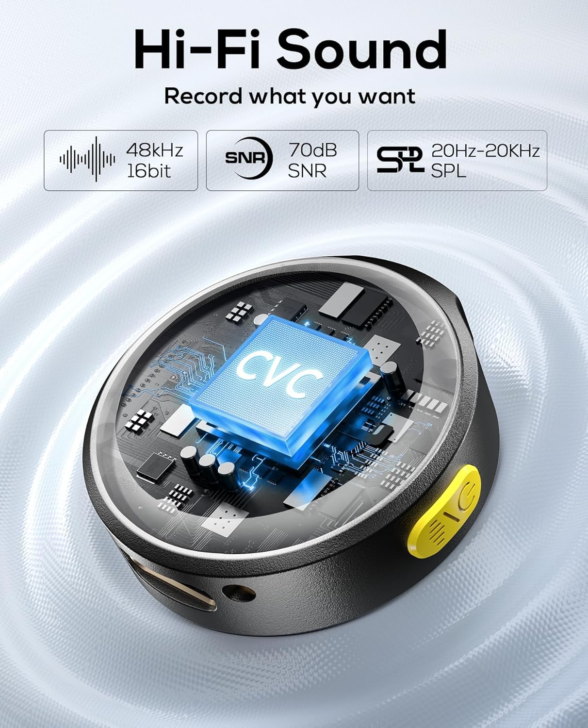 2 Pack Wireless Lavalier Microphone for iPhone – Hi-Fi Audio | 700ft Range | 30H Battery | Plug & Play