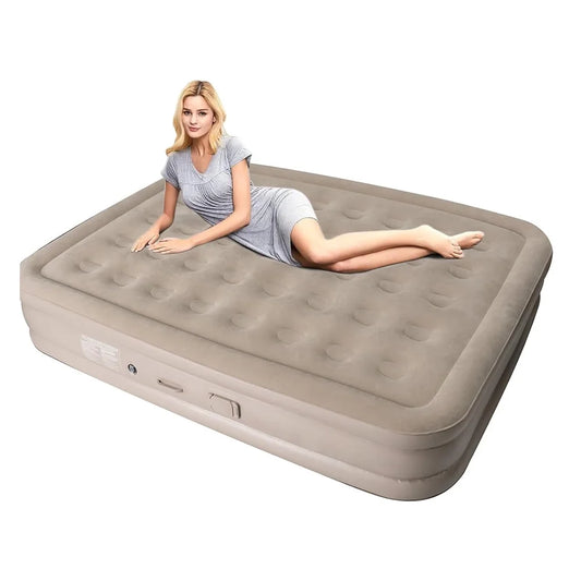 Air Bed Mattress Queen Size Built-in Pump LED Inflatable