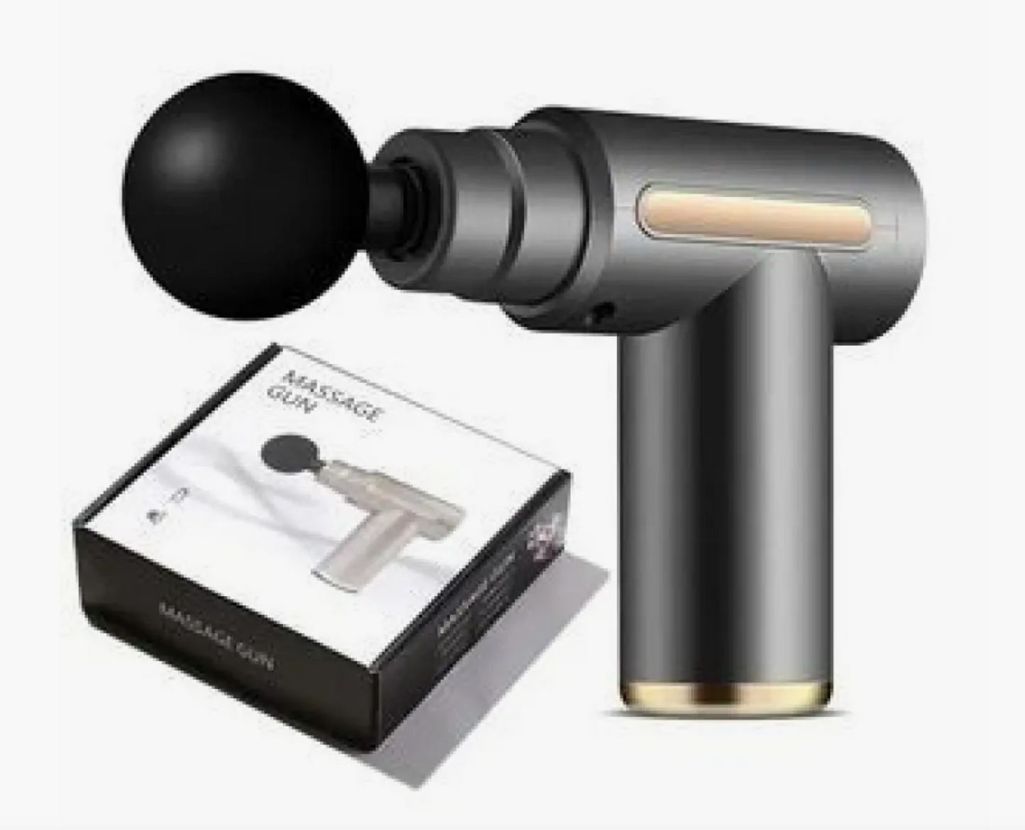 Rechargeable Handheld Percussion Gun Massager Machine for Deep Tissue Muscle Massage Body Relaxation Pain Relief Muscle Relaxation of Neck, Shoulder, Back, Foot