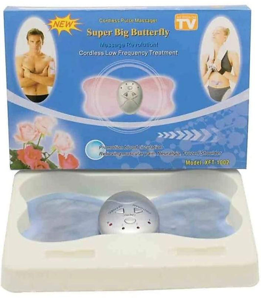 Super Big Butterfly Cordless Pulse Low Frequency Muscular Relaxation Massage Elitzia