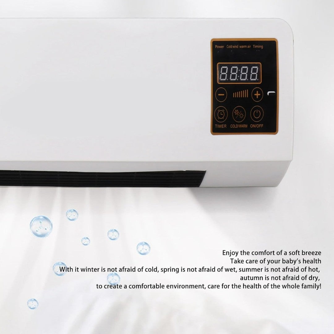 Portable Air Conditioner, Mini AC Wall Mounted Cooling and Heating Fan, Portable Touch Control Low Noise Air Conditioner for Indoor Outdoor